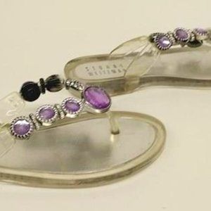 STUART WEITZMAN PLASTIC JELLY SANDALS Girls Sz 13